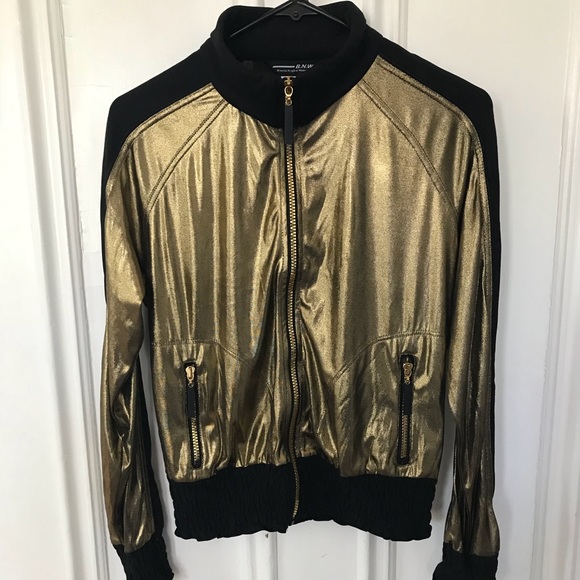 NWT Nygard Gold Zip-up Sports Jacket - Picture 1 of 6